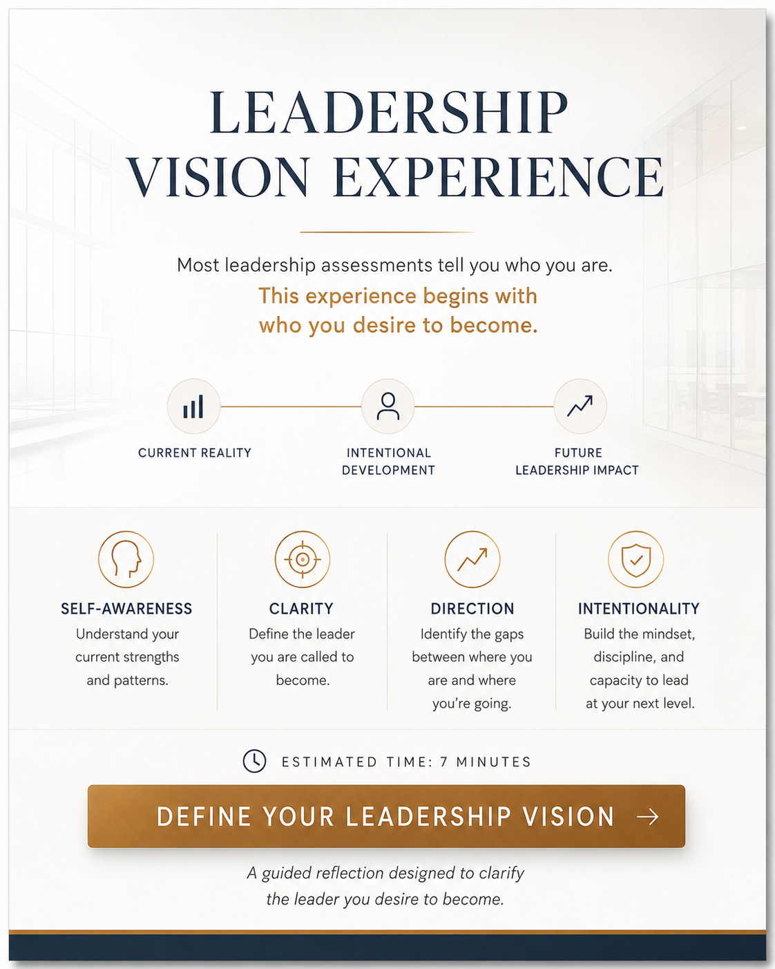 Leadership Vision Experience guided reflection report